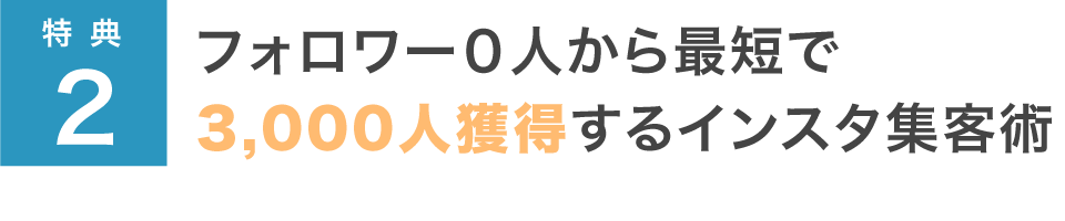 フォロワー０人から最短で3,000人獲得するインスタ集客術